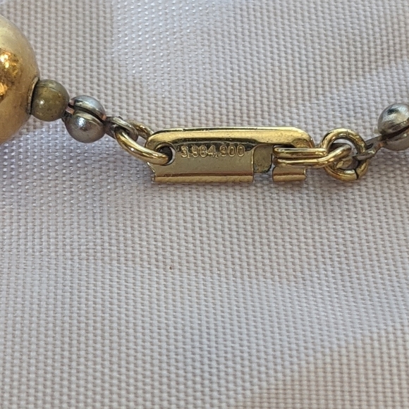 Vintage Gold & Purple Dauplase Necklace - Picture 3 of 3